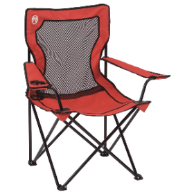Coleman Broadband&Trade; Mesh Quad Chair - Red