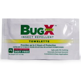 Bugx Insect Repellent Skin Protection Solution, Fr Safe, 0.27 Oz, Towelette, 1 Each