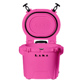 Laka Coolers 30 Qt Cooler W/Telescoping Handle &Amp; Wheels - Pink