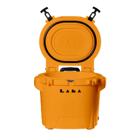 Laka Coolers 30 Qt Cooler W/Telescoping Handle &Amp; Wheels - Orange