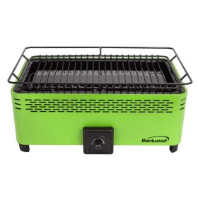 Rectangular Nonstick Smokeless Portable BBQ 14-In. x 8-In Brentwood