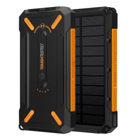 10,000-mAh Solar Power Bank with Qi and USB Charging