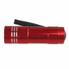 (Wsl) Metal Handheld Red Flashlight With Nylon Wrist Strap
