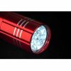 (Wsl) Metal Handheld Red Flashlight With Nylon Wrist Strap