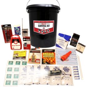 1 Person Necessity Survival Kit, Bucket And Lid
