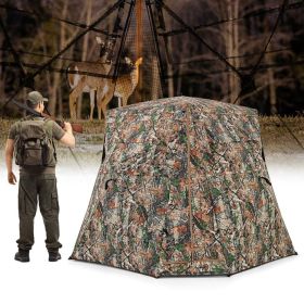 360Â° One Way See Through Ground Hunting Blind for Deer and Turkey Hunting