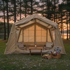 8 m Â² Inflatable Tents for Camping, Blow Up Tent with Hand Pump, Easy Setup InflatableTent 4 Season Tent
