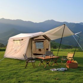 8 Person Inflatable Tents for Camping with canopy, Blow Up Tent with Hand Pump, Easy Setup InflatableTent 4 Season Tent