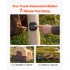 Camping Tent, 8 Person Inflatable Cabin Tent with Rechargeable Pump, TPU Air Tube & 4 Large Mesh Windows