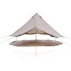 4 Season Bell Tent 16.4FT, Beige Waterproof Glamping Yurt Tent with Stove Jack, Fits 10 People Family Camping Tent for Outdoor Parties & Camping