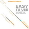 5 Pcs Marshmallow Roasting Sticks for Fire Pit Long 32Inch, Smores Sticks Skewers, Smores Kit for Fire Pit