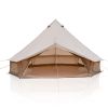 4 Season Bell Tent 16.4FT, Beige Waterproof Glamping Yurt Tent with Stove Jack, Fits 10 People Family Camping Tent for Outdoor Parties & Camping
